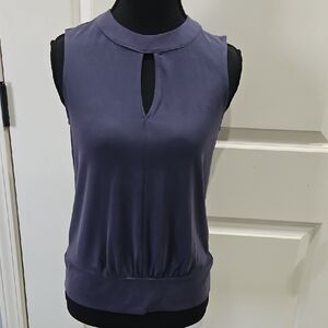 Philosophy Sleeveless Blouse in Rich Purple